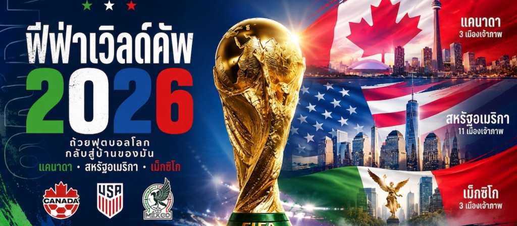 World Cup 2026 (ฟุตบอล โลก 2026) ศูนย์รวมข้อมูล ผลบอล ราคาบอล และวิเคราะห์ครบทุกมิติ
