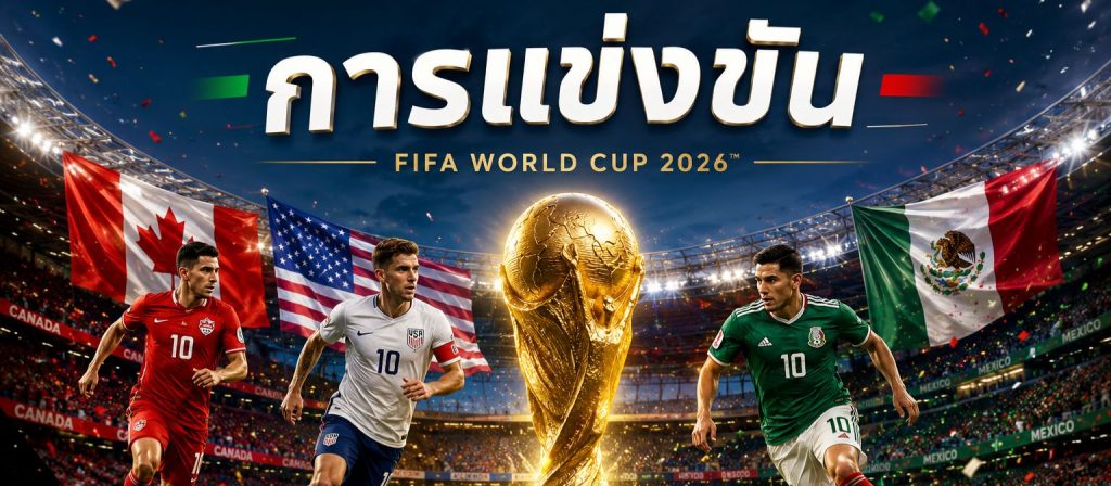การแข่งขันฟุตบอลโลก 2026 (World Cup 2026) อัปเดตโปรแกรม ผลการแข่งขัน และข่าวสารล่าสุด