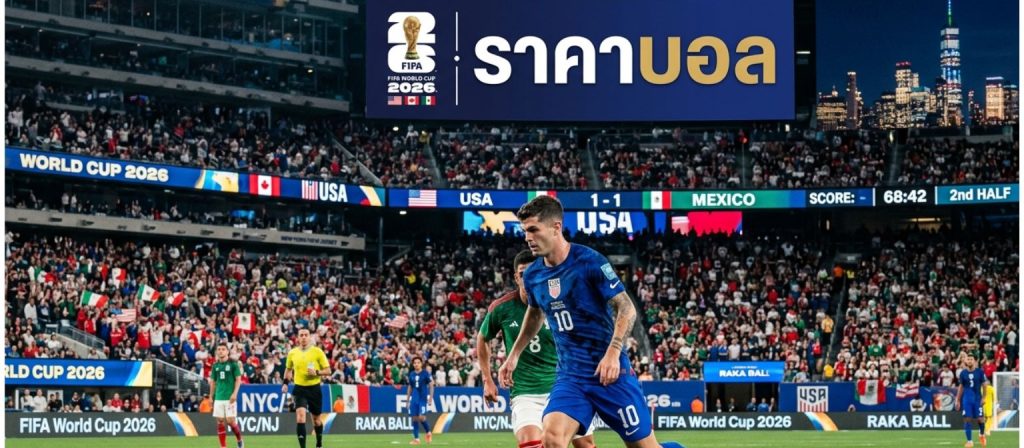 ราคาบอล ฟุตบอลโลก 2026 อัปเดต World Cup 2026 ตารางแข่ง เจ้าภาพ และข้อมูลสำคัญ